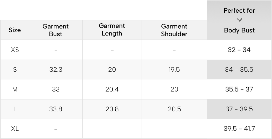Size Guide: NS-10002