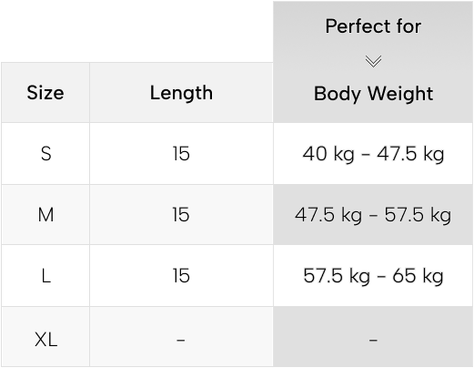 Size Guide: NS-10005